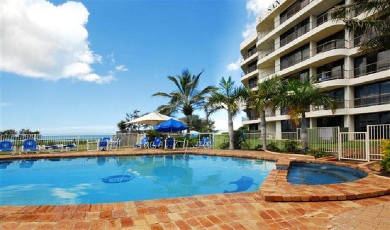 San Simeon Beachfront Apartments Tugun Guldkusten Exteriör bild